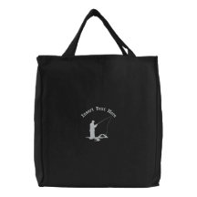 Kundenspezifisches Fischen gestickte Tasche