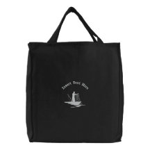 Kundenspezifisches Fischen gestickte Tasche