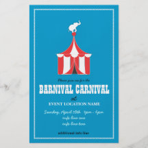KUNDENSPEZIFISCHES Karnevals-Ereignis-Flyer BLAU