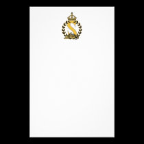 Kundenspezifisches Kronen-Monogramm - S büropapier