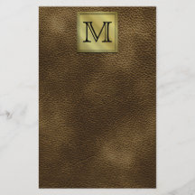 Kundenspezifisches Monogramm-Druckbild. Brown Flyer