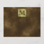 Kundenspezifisches Monogramm-Druckbild. Brown Flyer