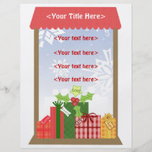 Kundenspezifisches Weihnachtsszenen-Geschäft oder  Flyerdruck