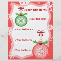 Kundenspezifisches Weihnachtsverzierungs-Geschäft  Personalisierte Flyer