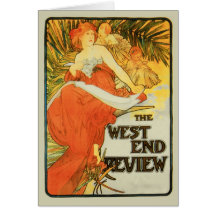 Kunst 1898 Nouveau der West End-Bericht Karten