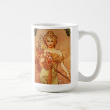 Kunst-Deko Alphonse Mucha Haferl