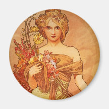 Kunst-Deko Alphonse Mucha Kühlschrankmagnete
