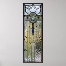 Kunst-Deko-beflecktes Glasfensterplakat VON 8,99