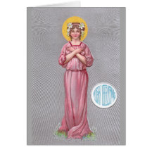 Kunst-Deko-Dame Christmas Postcard Circa 1909 Grußkarte
