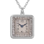 Kunst-Deko-Diamant-Uhr-Entwurfs-Anhänger-Halskette