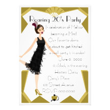 Kunst-Deko-Puppe Einladungen