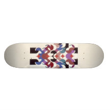 Kunst eingekreist skate board