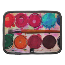 Kunst-Farben-Farbkasten u. lustige Künstler-Bürste Planer