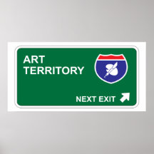 Kunst-folgender Ausgang Posterdruck