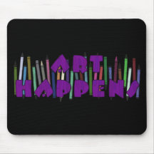 Kunst geschieht: Zeichenstifte Mousepad