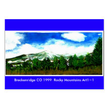 Kunst-Handelsmuseums-Visitenkarten Breckenridge CO
