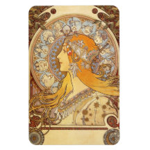 Kunst Nouveau Alphonse Mucha Tierkreis-Magnet
