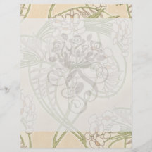 Kunst nouveau Blumenmuster schönen Frühlinges Custom Flyer