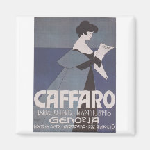 Kunst Nouveau ~ Caffaro Zeitung Kühlschrankmagnete