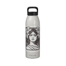 Kunst Nouveau Damen-/Brautwasserflasche