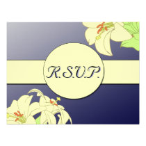 Kunst Nouveau Lilien, die R.S.V.P. Wedding sind einladungen