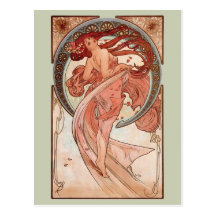Kunst Nouveau - Tanz Postkarten