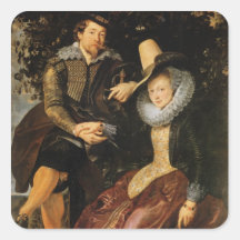 Kunst Peter Paul Rubens Quadratsticker