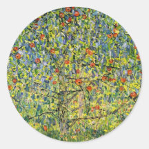 Kunstaufkleber Gustav Klimt, der den Apfelbaum mal