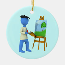 Künstler Weihnachtsbaum Ornament