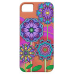 Künstlerische Blumen in einer abstrakten Landschaf iPhone 5 Schutzhüllen