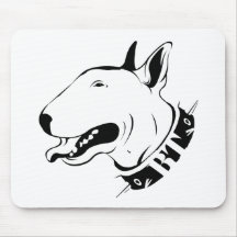 Künstlerischer Bullterrier-Hundezucht-Entwurf Mousepads