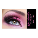Künstlerkarte eyemakeup Peitschen der rosa Augensc Visitenkarten Vorlage