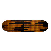 KUPFERNER METALLISCHER METALLmusik-SCHWARZ-HINTERG Personalisiertes Skateboard