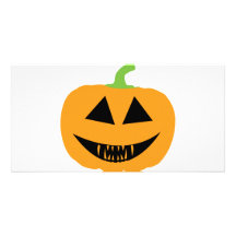 Kürbis beängstigendes Halloween Fotokarte