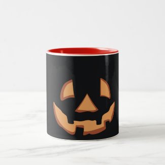 Kürbis für Halloween Tasse