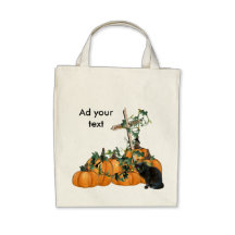 Kürbisflecken Miezekatze-Halloween-Tasche