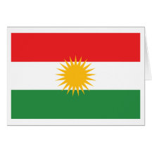Kurdistan-Flagge Karte