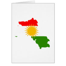 Kurdistanflaggenkarte