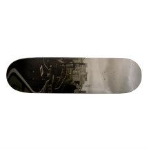 Kurvenreiche Straße Bedruckte Skateboarddecks