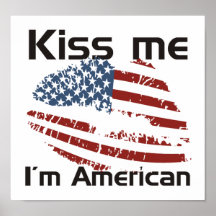 Kuss-Amerikaner Plakate