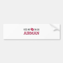 Küssen Sie mich, den ich ein FLIEGER bin Autosticker