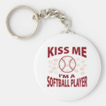 Küssen Sie mich, den ich ein Softball-Spieler bin Schlüsselbänder