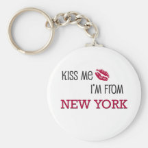 Küssen Sie mich, den ich von NEW YORK bin Schlüsselanhänger