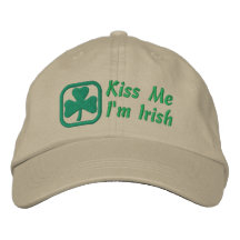 Küssen Sie mich, ich sind irisch Bestickte Baseballkappe
