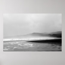 Küstenlinie Fog2 Posterdruck