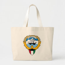 Kuwait-Wappen Leinentaschen