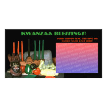 Kwanzaa-Foto-Karten Photokartenvorlage