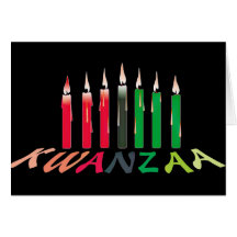Kwanzaa-Kerzen Karten