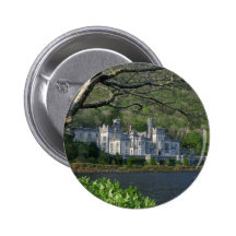 Kylemore Abtei im Connemara Irland Anstecknadelbuttons