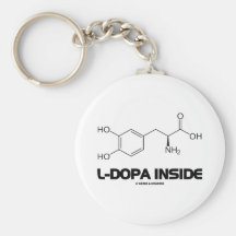 L-Dopa Innere (Levodopa chemisches Molekül) Schlüsselanhänger